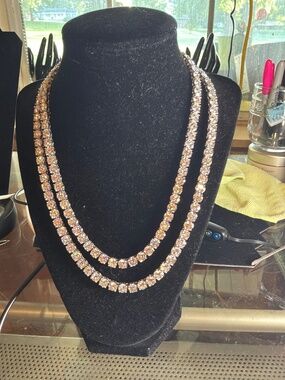 70 or 80 Carat Exquisite 18 or 20 inch Moissanite Tennis Neclace